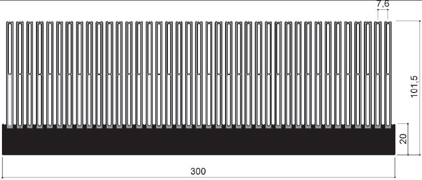 code art. FM456 : Aluminum heat sinks in bars