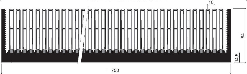 code art. FM469 : Aluminum heat sinks in bars