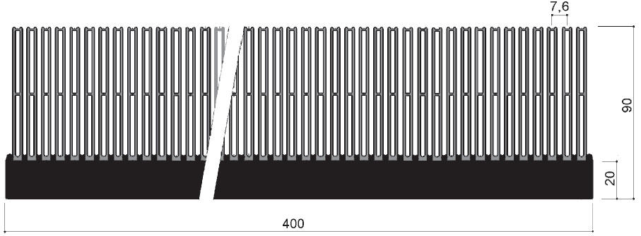 code art. FM470 : Aluminum heat sinks in bars