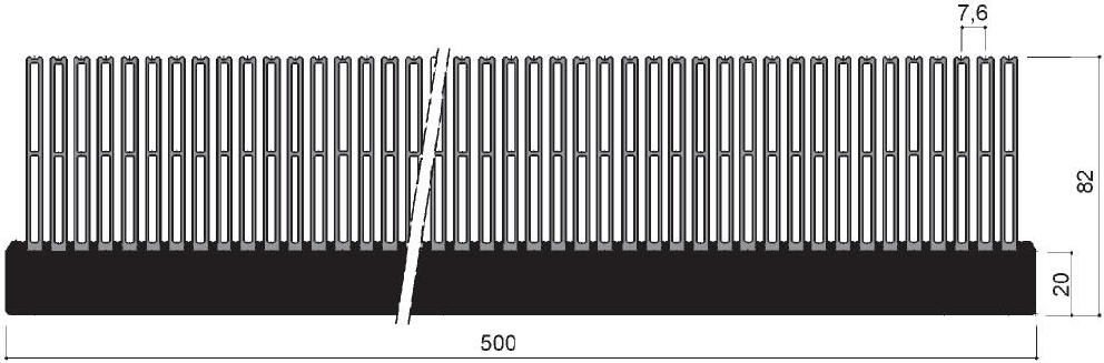 code art. FM473 : Aluminum heat sinks in bars