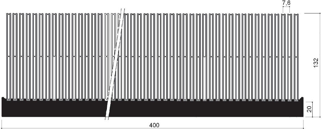 code art. FM474 : Aluminum heat sinks in bars