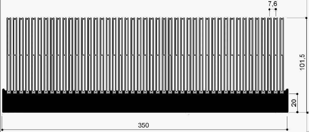 code art. FM485 : Aluminum heat sinks in bars