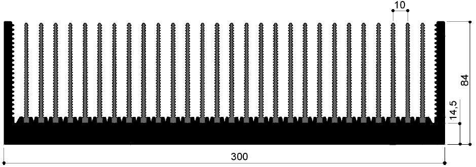 code art. FM493 : Aluminum heat sinks in bars