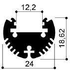 code art. FM533 : Aluminum heat sinks in bars