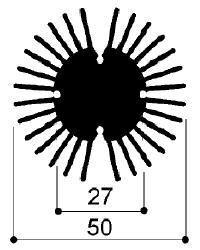 code art. FM537 : Aluminum heat sinks in bars