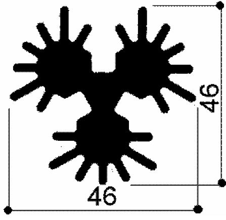 code art. FM545 : Aluminum heat sinks in bars