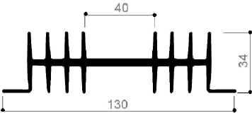 code art. FM610 : Aluminum heat sinks in bars