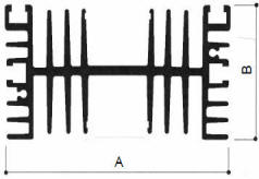 Heatsink bar size