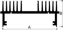 Heatsink bar size