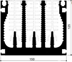 code art. FM640 : Aluminum heat sinks in bars