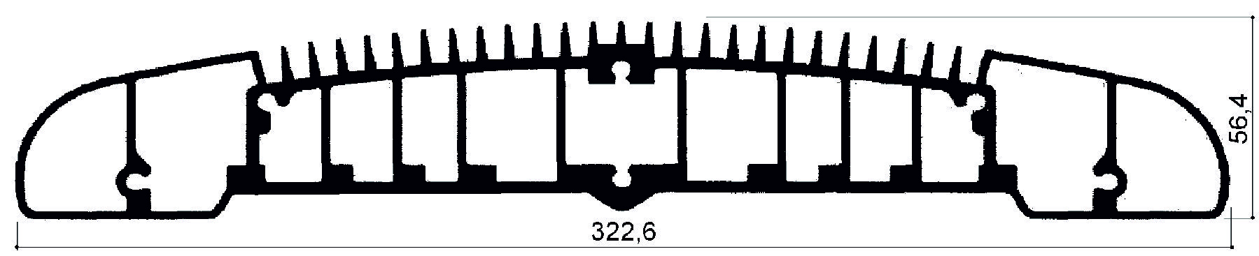 code art. FM646 : Aluminum heat sinks in bars