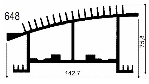 code art. FM648 : Aluminum heat sinks in bars