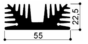 code art. FM651 : Aluminum heat sinks in bars