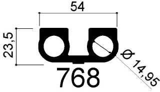 aluminum modular profile cod 768