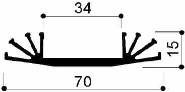 code art. FM802 : Aluminum heat sinks in bars
