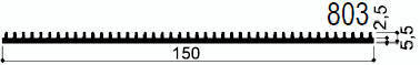 code art. FM803 : Aluminum heat sinks in bars