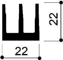 code art. FM808 : Aluminum heat sinks in bars