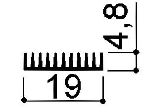 code art. FM811 : Aluminum heat sinks in bars