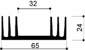 code art. FM817 : Aluminum heat sinks in bars