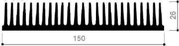 code art. FM830 : Aluminum heat sinks in bars