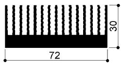 code art. FM831 : Aluminum heat sinks in bars