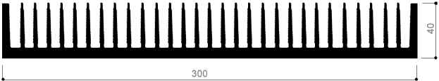 code art. FM836 : Aluminum heat sinks in bars