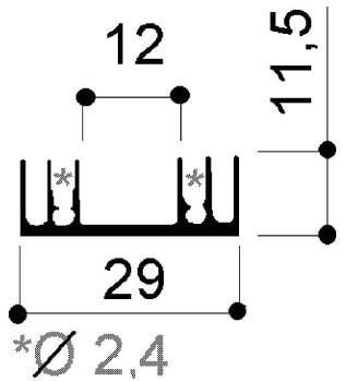 code art. FM839 : Aluminum heat sinks in bars