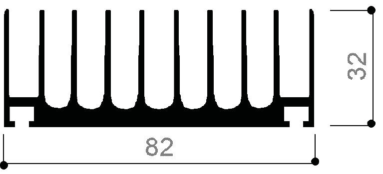 code art. FM847: Aluminum heat sinks in bars