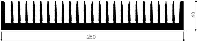 code art. FM855 : Aluminum heat sinks in bars