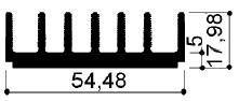 code art. FM863 : Aluminum heat sinks in bars