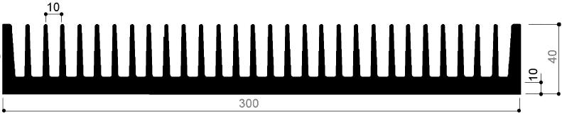 code art. FM865 : Aluminum heat sinks in bars