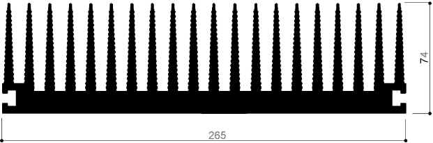 code art. FM874 : Aluminum heat sinks in bars