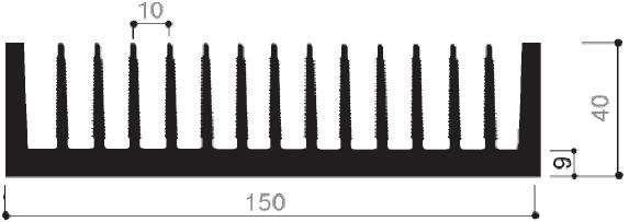 code art. FM885 : Aluminum heat sinks in bars