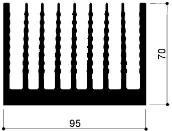 code art. FM889 : Aluminum heat sinks in bars