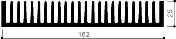 code art. FM898 : Aluminum heat sinks in bars