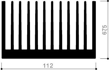 code art. FM900 : Aluminum heat sinks in bars