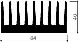 code art. FM907 : Aluminum heat sinks in bars