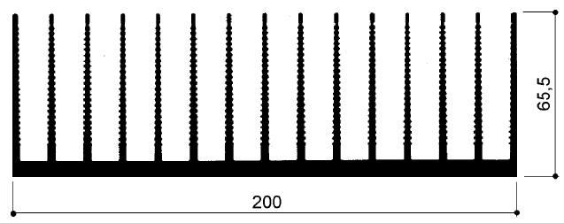 code art. FM911 : Aluminum heat sinks in bars