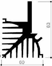 code art. FM913 : Aluminum heat sinks in bars