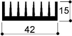 code art. FM919 : Aluminum heat sinks in bars