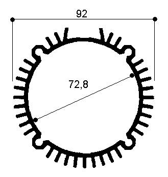 code art. FM923 : Aluminum heat sinks in bars