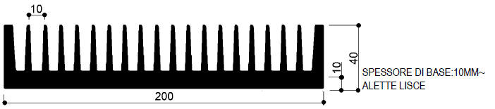 code art. FM924 : Aluminum heat sinks in bars