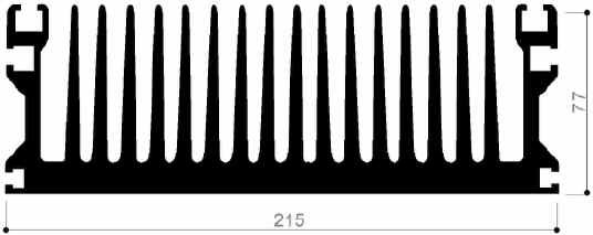 code art. FM925 : Aluminum heat sinks in bars