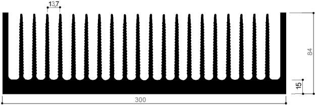 code art. FM930 : Aluminum heat sinks in bars