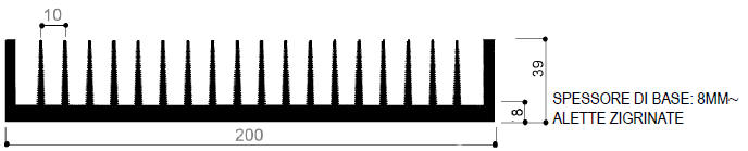 code art. FM937 : Aluminum heat sinks in bars