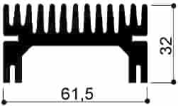 code art. FM938 : Aluminum heat sinks in bars