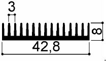 code art. FM945: Aluminum heat sinks in bars