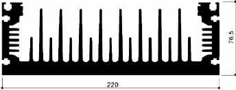 code art. FM950 : Aluminum heat sinks in bars