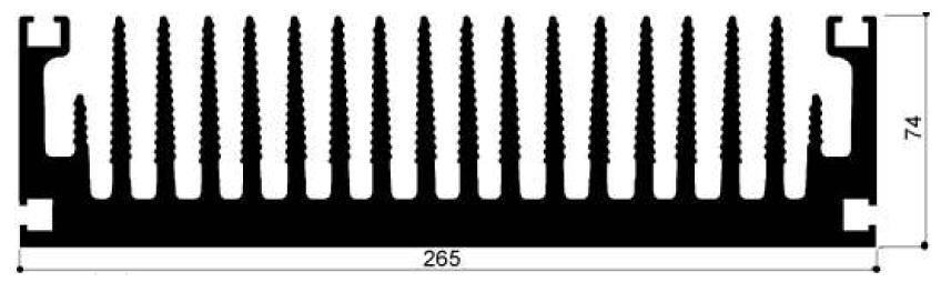 code art. FM952 : Aluminum heat sinks in bars