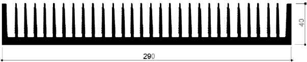 code art. FM959 : Aluminum heat sinks in bars